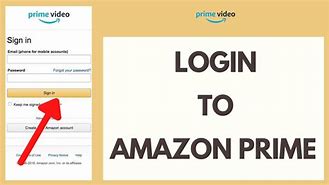 Image result for Amazon Prime Video. Sign into Account