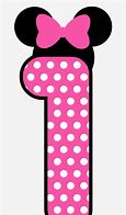 Image result for Minnie Mouse Polka Dot Number