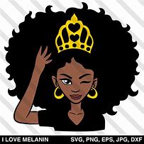 Image result for Black Queen with Crown Painting