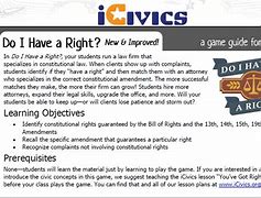 Image result for Do I Have a Right iCivics Game