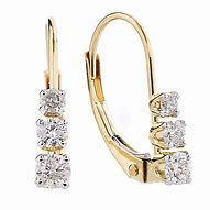 Image result for diamonds lever back earring yellow gold