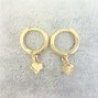 Image result for Solid Gold Heart Earrings