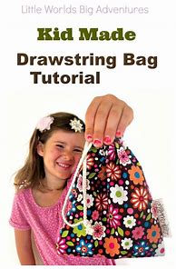 Image result for Lined Drawstring Bag Tutorial
