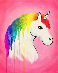 Image result for Cute Easy Unicorn Paintings