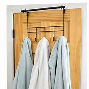 Image result for Bronze Over the Door Towel Rack