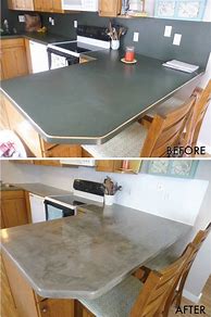 Image result for DIY Concrete Countertops Over Formica