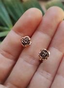 Image result for Solid Gold Stud Earrings