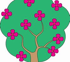 Image result for Apple Flower Cartoon