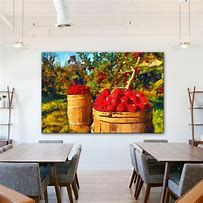 Image result for red apples wall art