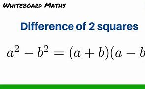 Image result for Difference of Squares Algebra 2