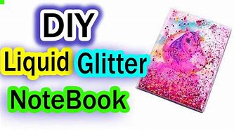 Image result for Glitter Liquid Notebook
