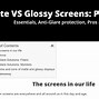 Image result for Laptop Glossy or Matte Screen