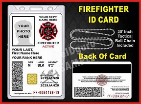 Image result for Firefighter ID Template