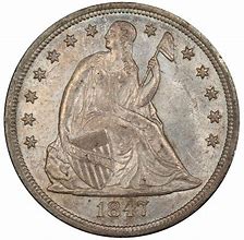 Image result for 1847 US Coins