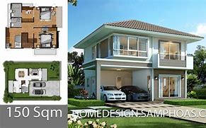 Image result for 150 Square Meter House Design