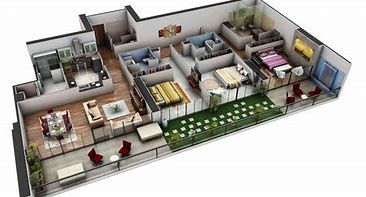 Image result for Three Bedroom Apartment Floor Plans