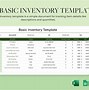 Image result for Basic Inventory Template