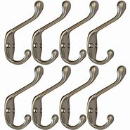 Image result for Nickel Plated Coat Hooks