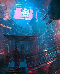 Image result for Dystopian Cyberpunk