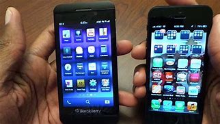 Image result for BlackBerry Z10 vs iPhone 5