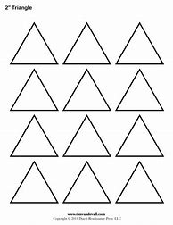 Image result for 2 Inch Triangle Template