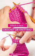 Image result for Difference Between Crochet and Knitting