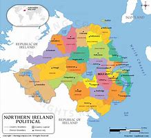 Image result for Blank Map of Northern Ireland