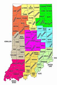 Image result for Indiana Township Map by County