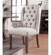 Image result for Upholstered Wingback Dining Chairs