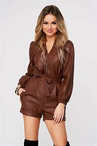 Image result for Leather Romper Shorts