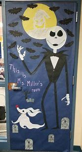 Image result for Halloween School Door Decorations