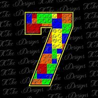 Image result for LEGO Number 7 Printable