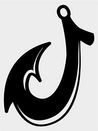 Image result for Fish Hook SVG Clip Art