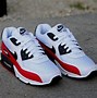 Image result for Nike Air Max 90 Red Black and White