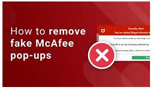 Image result for Fake McAfee Pop Up