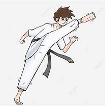 Image result for Karate Black and White Images Kick Training