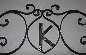 Image result for Rustic Wrought Iron Letters