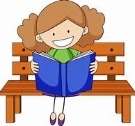 Image result for A Girl Who's Reading a Book Clip Art