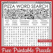 Image result for Printable Word Pizza