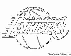 Image result for Lakers Logo Stencil