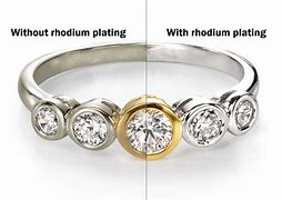 Image result for Rhodium Plated Gold