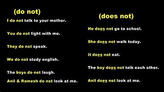 Image result for Do Not Does Not Grammar