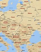 Image result for Physical Map of Eastern Europe