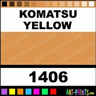 Image result for Komatsu Yellow Paint