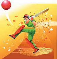 Image result for People Playing Cricket Cartoon