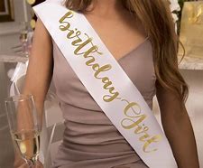 Image result for Birthday Sash for Teenage Girl