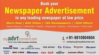 Image result for Newspaper Advertisement Examples