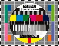 Image result for TV No Signal Art
