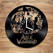 Image result for Vintage Clock Alice in Wonderland