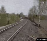 Image result for Head On Train Crash GIF